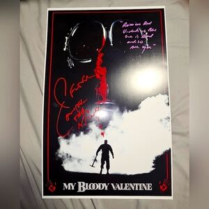 MY BLOODY VALENTINE (Horror) Signed By Peter Cowper 11x17 Photo